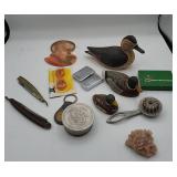 Duck Figurines, Zippo Lighters, Keychain, Razors