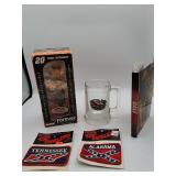 Tony Stewart Figure, Glass Mug, Dale DVD, Patches
