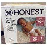 Honest Diapers Size 1 52Ct