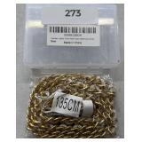 Leather Chain Belts Dress Gold/White