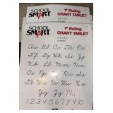 2 PACK School Smart 1' Ruling Chart Tablet
