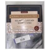 Marble Shower Curtain with Hooks