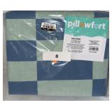 Checkers Blue Twin Duvet