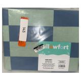Checkers Blue Twin Duvet
