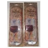 2 PACK Metal Thermometer