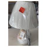 Table Lamp, 16x16x27', White