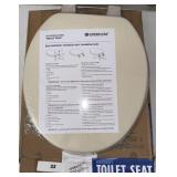 Round Toilet Seat with Adjustable Hinges