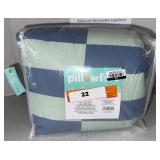 Pillowfort Toddler Comforter, Blue Checkered