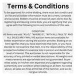 Terms and conditions