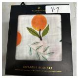 Clementine swaddle blanket