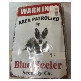 Metal sign