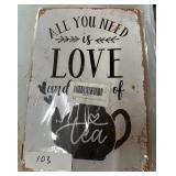 Metal sign