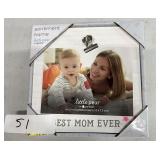 Best mom ever photo frame