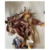 Doll and flag decor