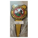 Metal yard sign
