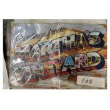 Metal sign