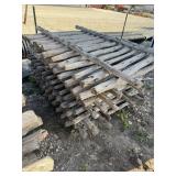 Rustic Cedar picket fence sections.