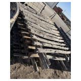Rustic Cedar picket fence sections.