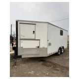 Enclosed cool down trailer. Heater and A/C in