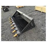 Land Honor RB-14-72W skid steer rock bucket.