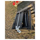 1 set of mini skid steer pallet forks. not