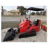 AGT SDA-140T gas powered mini skid steer loader.