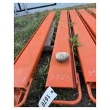 Pallet fork extensions.