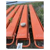 Pallet fork extensions.