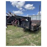 Shop made flat bed trailer with working Tommy