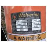 Wolverine ADB-13-1218R skid steer auger set. 12'