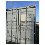 40' hi cube side opening shipping container. One