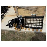 4 piece mini excavator attachment set.