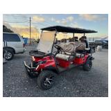 Red Model GC42S 6 Seater Electric Golf Cart (new)