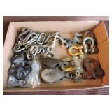 Assorted Shackles, Hardware, Etc.