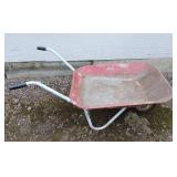 Vintage Metal Wheelbarrow
