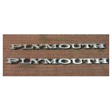 Plymouth Badges, Stick-On