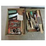 Shelf Full of Assorted Parts, Tools, Etc.