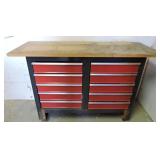 Work Table w/10 Drawers