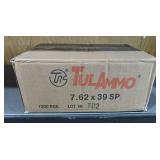 Tulamo 7.62x39 Cartridges, 124 Grain Steel Case
