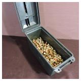 Assorted 9mm Cartridges in Poly Ammo Container