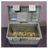 Assorted .40 S&W Cartridges in Poly Ammo Container