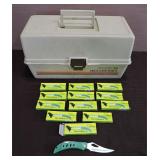 Tackle Box and Lock-Back Knives