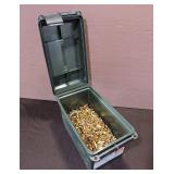 Assorted 9mm Cartridges in Poly Ammo Container