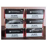 Federal .45 Auto Cartridges, 230 Grain FMJ