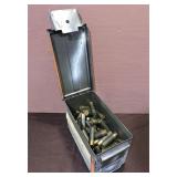 Assorted 10 Gauge Shells in Metal Ammo Container