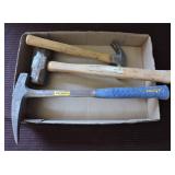 Assorted Hammers, Includes Estwing Chipping Hammer
