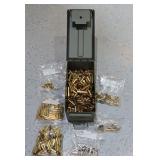 Assorted Brass in Metal Ammo/Storage Container
