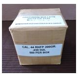 44 Caliber, 200 Grain, Round Nose Bullets