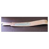 Leather Guitar Strap With Rattlesnake Inlay
