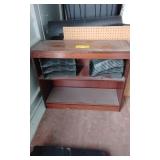 Wooden 2 tier desk
